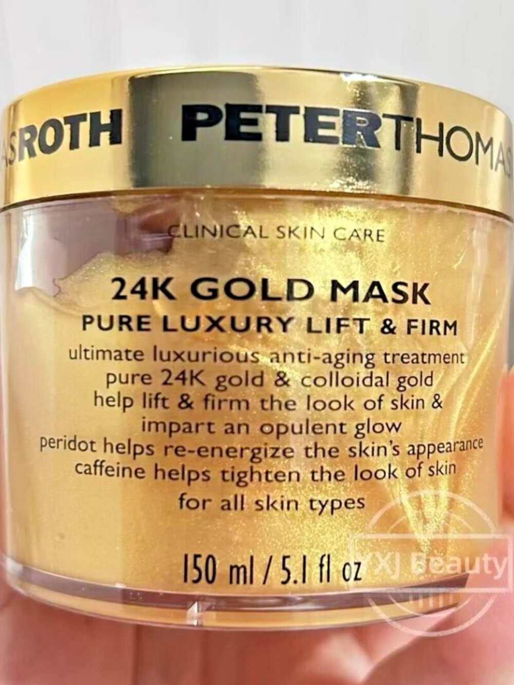 New Peter Thomas Roth 24K Gold Mask Pure Luxury Lift & Firm Full size 150 ml/5oz